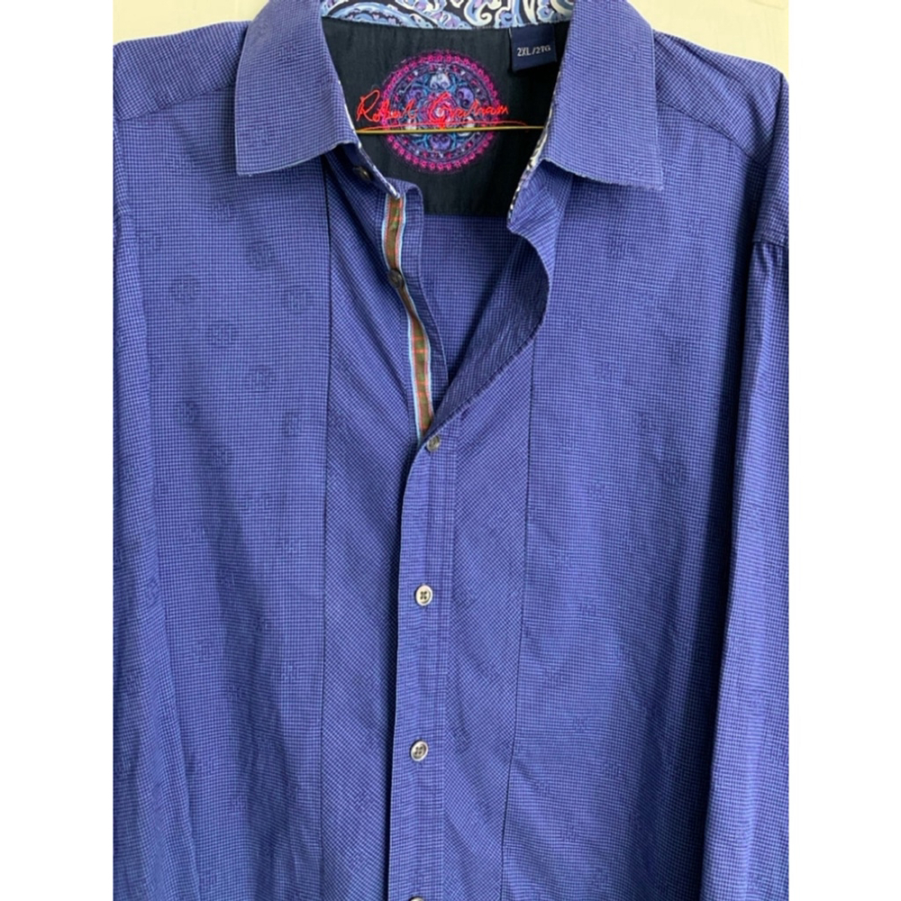 Robert Graham Blue Shirt 2XL NWOT